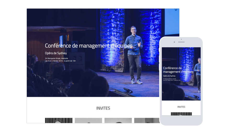 template conférence